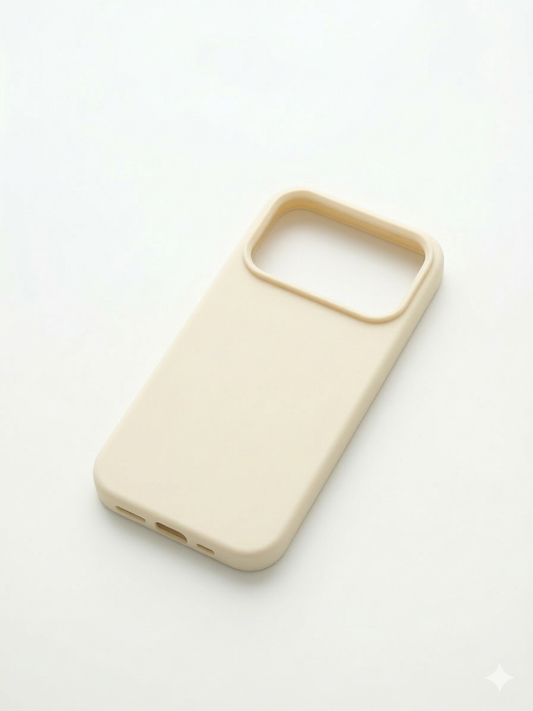 iPhone 17 Pro Hoesje Beige Siliconen