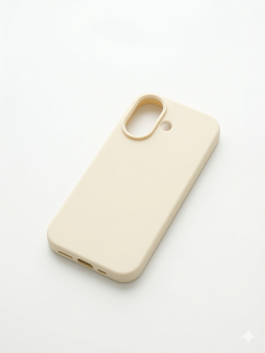 iPhone 17 Hoesje Beige Siliconen