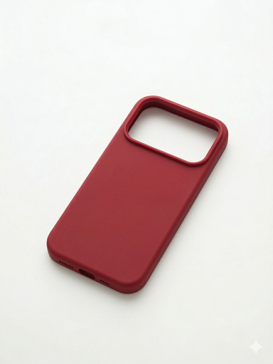 iPhone 17 Pro Hoesje Rood Siliconen