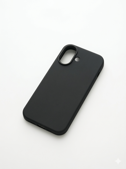 iPhone 17 Hoesje Zwart Siliconen