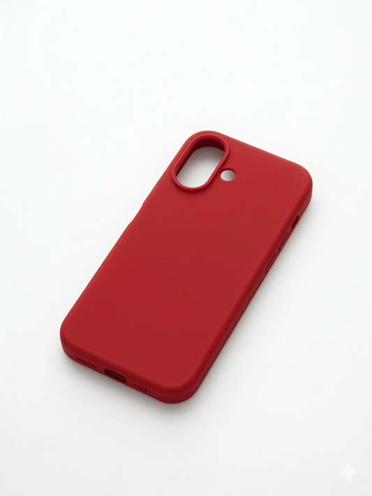 iPhone 17 Hoesje Rood Siliconen